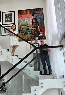 Oil Painting Pop Cultures Asia by Jerome Peschard Aka Skullface JP arts